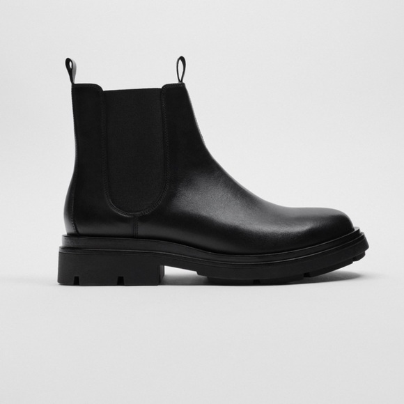 ZARA MEN LEATHER CHELSEA BOOTS SZ.10 or EU 43 - Picture 1 of 6